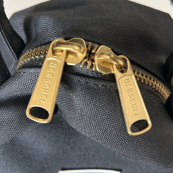 Herschel Nova Black Mini Backpack front zip pocket top zip top handle - Picture 10 of 14